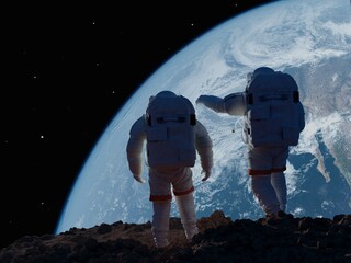 group of astronauts