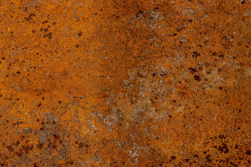 Canvas Print - Rough rusty metal texture close up