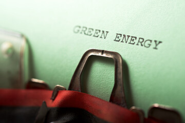 Poster - Green energy phrase