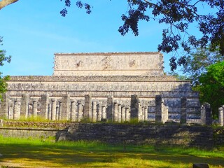 Mexico, Yucatan, Pre-Hispanic city of Chichen Itza, El Castillo (Kukulcan pyramid)