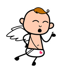 Poster - Cartoon Angel Speaking