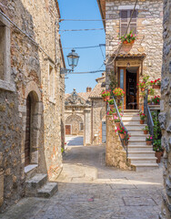 Civitella del Lago, beautiful village overlooking Lake Corbara, in the Province of Terni, Umbria, Italy.