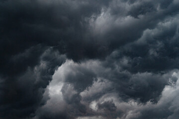 Dark skies storm clouds