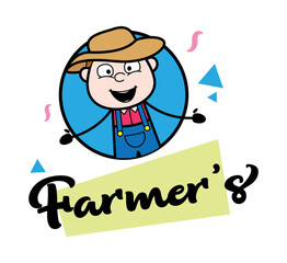 Wall Mural - Farmer Mascot Logo illustration