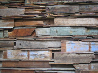 old wooden wall