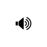 Fototapeta  - Sound icon vector. Speaker sign, volume symbol