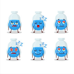 Sticker - Cartoon character of blue potion with sleepy expression