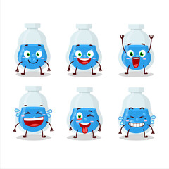 Sticker - Cartoon character of blue potion with smile expression