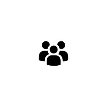 Team Grup Icon, People Icon Vector Symbol Isolated Illustration White Background