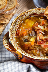 Sticker - Traditional russian sour cabbage soup