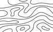 Black topographic line contour map background, geographic grid map.