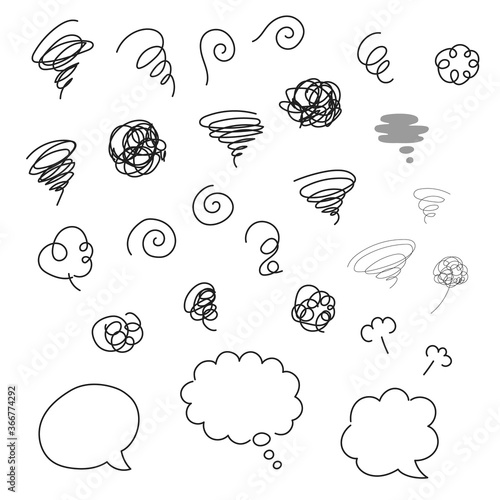もやもや素材バリエーション 手描きイラスト Stock Vector Adobe Stock もやもや素材バリエーション 手描きイラスト Stock Vector Adobe Stock