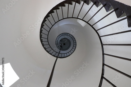Internal staircase of La Paloma lighthouse