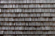 Wooden Siding Shingles On A Cape Cod Home