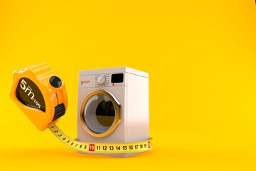 Poster - Washing machine with measuring tape