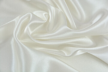 Satin fabric with gentle curves