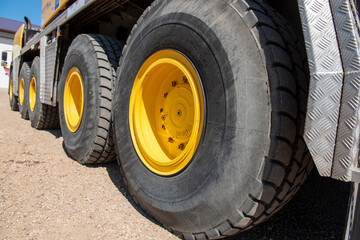 wheel of a truck