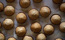 Cornbread Muffins On A Marble Counter
