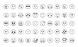 © Gstudio - bundle of emojis faces set icons