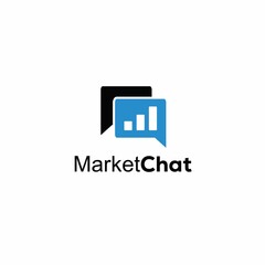 Wall Mural - symbol icon market chat logo design inspiration.