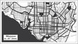 Manaus Brazil City Map in Black and White Color in Retro Style. Outline Map.