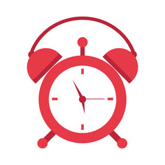 Sticker - alarm time clock isolated icon