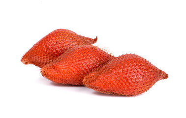 Wall Mural - Salak fruit, Salacca zalacca an isolated on white background.clipping path