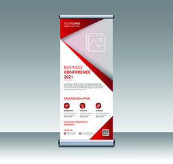 modern Business Roll Up. creative roll up banner, pop up, retractable, x stand, standee banner 