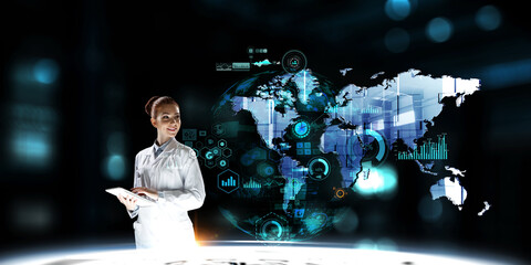 Wall Mural - innovative technologies in science and medicine