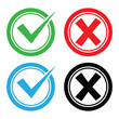 © cosastocker - check mark icon set, vector illustration