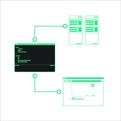 the working process of the website has 3 working sections which are display program and database.
