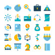 © Jeronimo Ramos - portfolio and strategy icon set, flat style