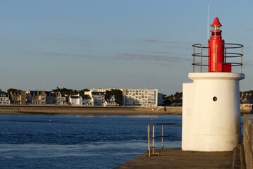 Canvas Print - lighthouse on the pier