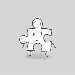 Poster - Creative design of puzzle piece illustration