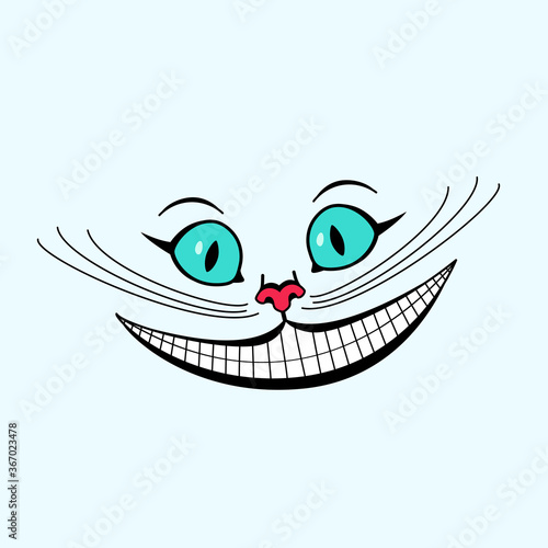 Cuadros en Lienzo Vector illustration of cheshire cat