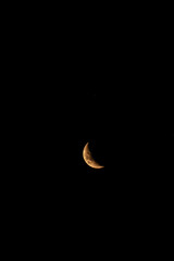 red and full moon