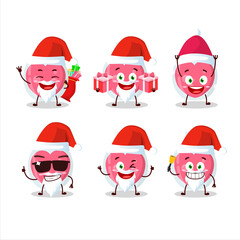 Canvas Print - Santa Claus emoticons with love potion cartoon character