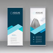 © ommus - Vertical banner stand template design, infographics, Modern Flag Banner Design. Cover, Annual Report, Magazine,Poster, Corporate Presentation, Flyer, Website. vector abstract geometric background