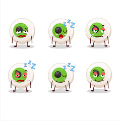 Sticker - Cartoon character of eye candy with sleepy expression