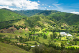 Fototapeta  - Colombian landscapes. Green mountains in Colombia, Latin America