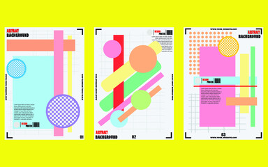 colorful abstract geometric background pattern for web design, landing page, social media story, pos