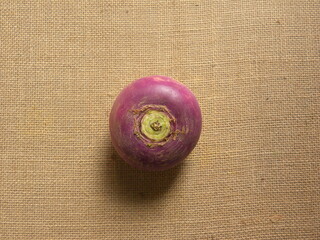 Wall Mural - Purple color ripe whole Turnip root