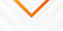 Modern Simple Orange White Presentation Background With Orange Stripes Lines