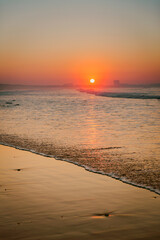 Wall Mural - orange sunset