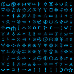 Non binary futuristic cyberspace code background. Digital alien matrix technology programming language alphabet. Cyber data decryption and encryption. Hacker concept. Quantum computers. Vector .