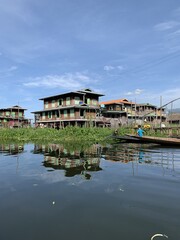 Poster - Village flottant au lac Inle, Myanmar