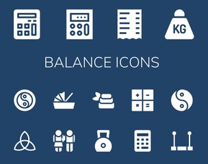 Wall Mural - balance icon set