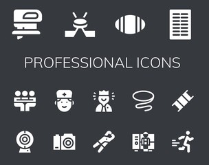 Poster - Modern Simple Set of professional Vector filled Icons