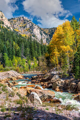 Poster - Rapids on the Animas River Southern Colorado USA