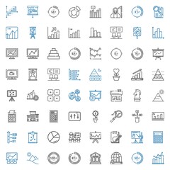 Sticker - graph icons set